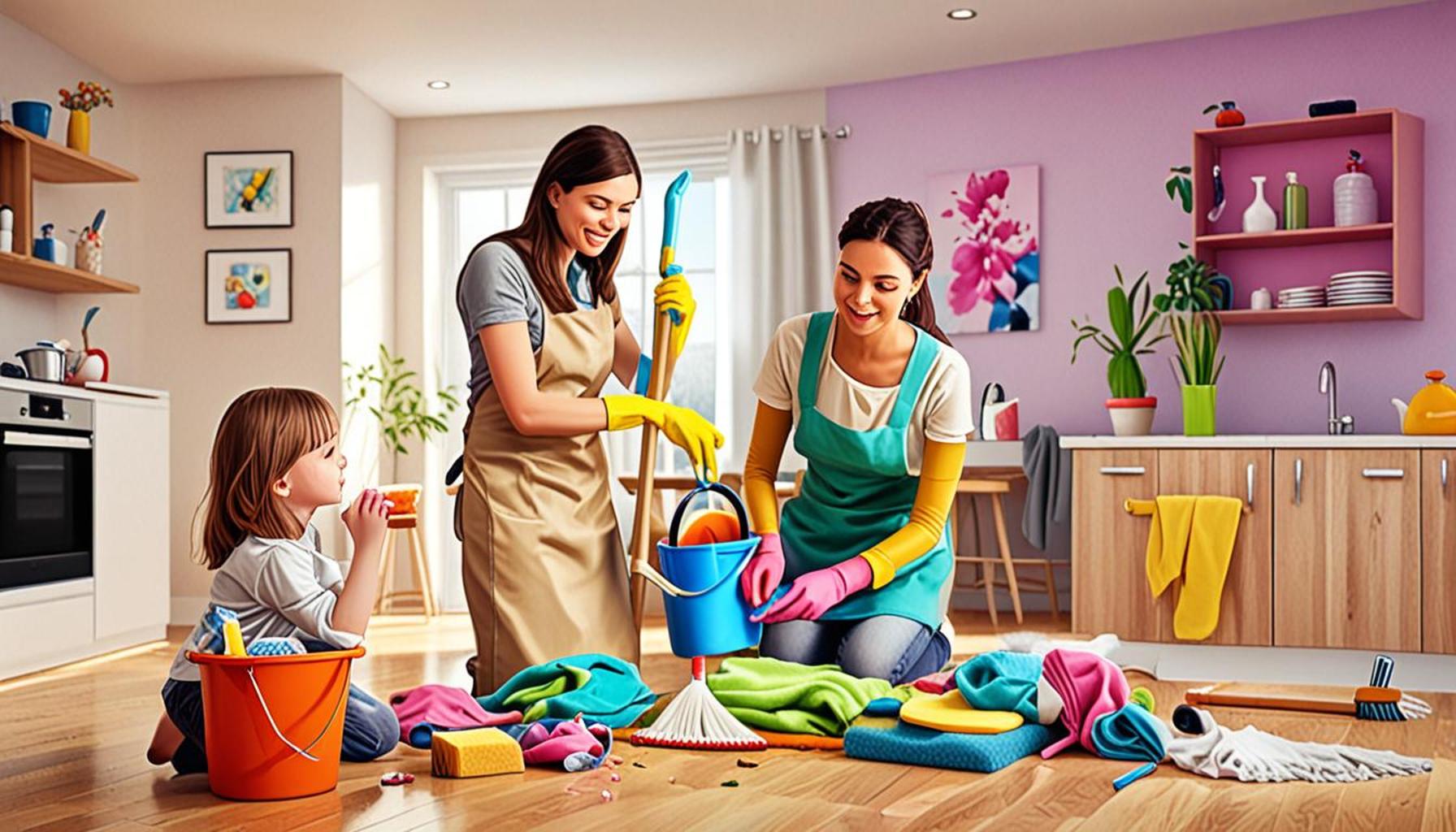 Strategies for Effectively Dividing Cleaning Tasks Among Family Members