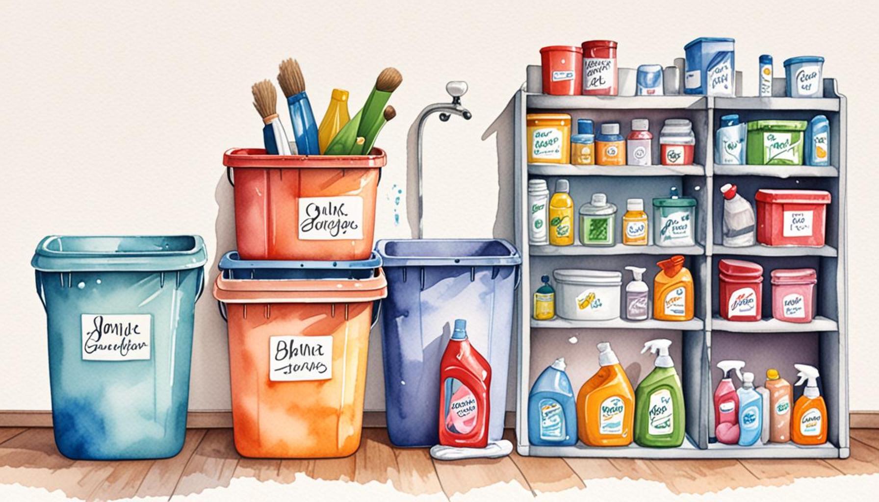 The Role of Labels and Bins: Simplifying Your Cleaning Process through Smart Organization