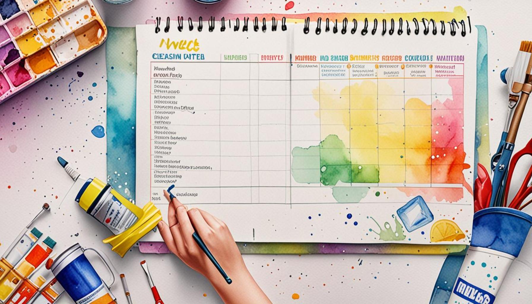 How to create a cleaning schedule that minimizes waste and maximizes efficiency